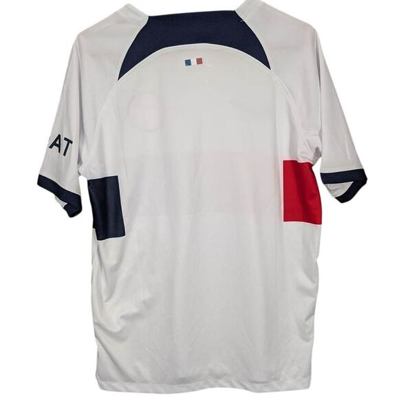 Nike Soccer Jersey Mens Medium White Colorblock Dri-FIT Paris Saint-Germain - Picture 2 of 13